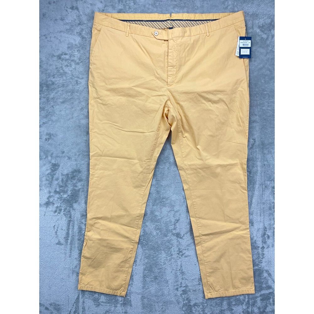 NWT‎ Hackett London Men's Kensington Slim Pants 44R Yellow-Orange Stretch Chino